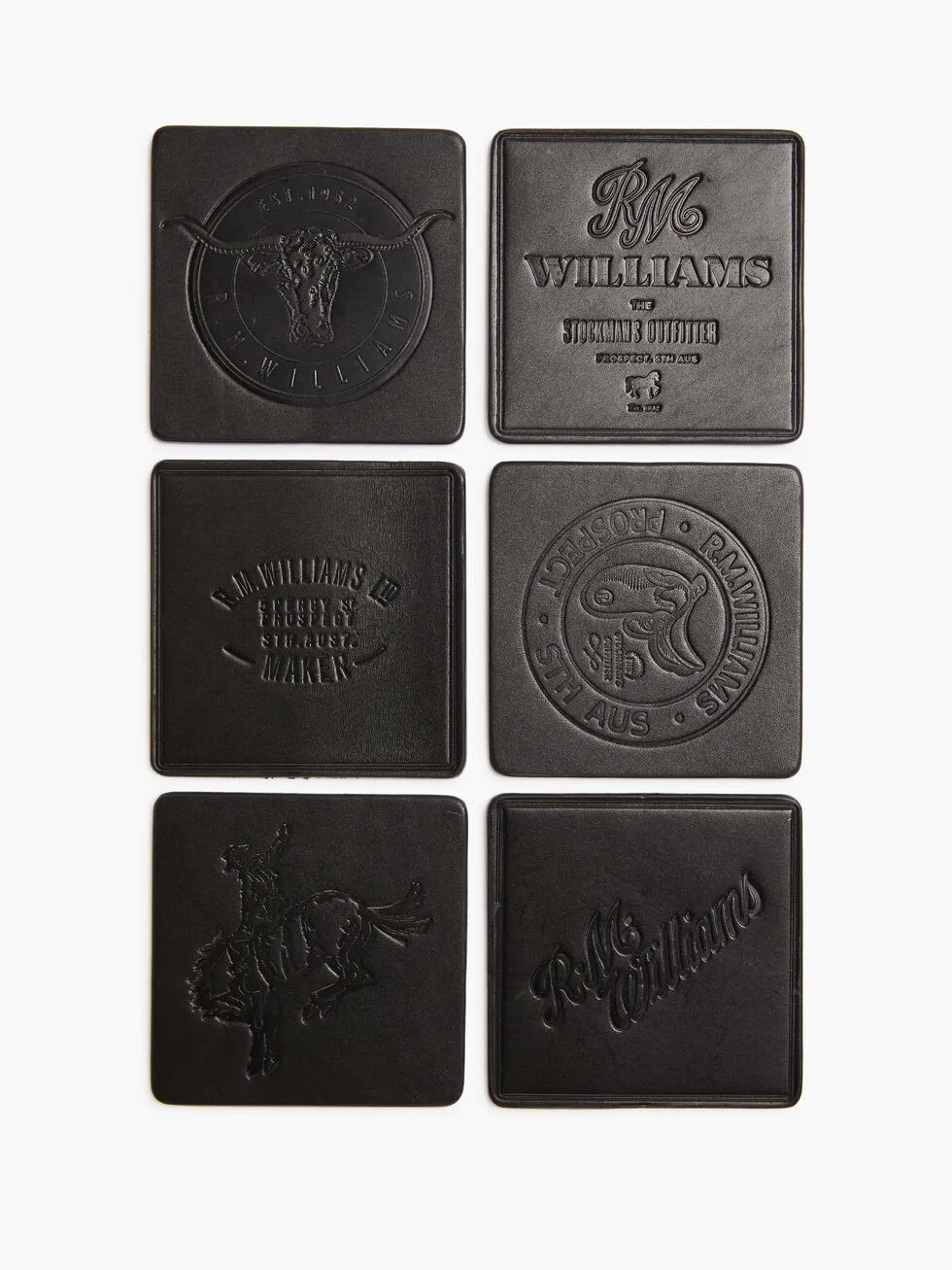 RM Williams Heritage 6 Pack Coaster Set