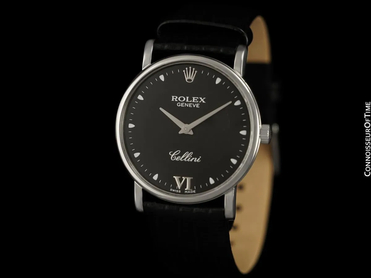 Rolex Cellini Vintage Mens Handwound Ref. 5115 Watch, A Serial - 18K White Gold