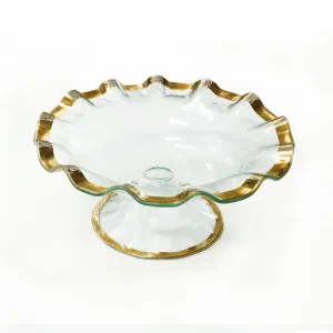 Ruffle Footed Serving Bowl 13"