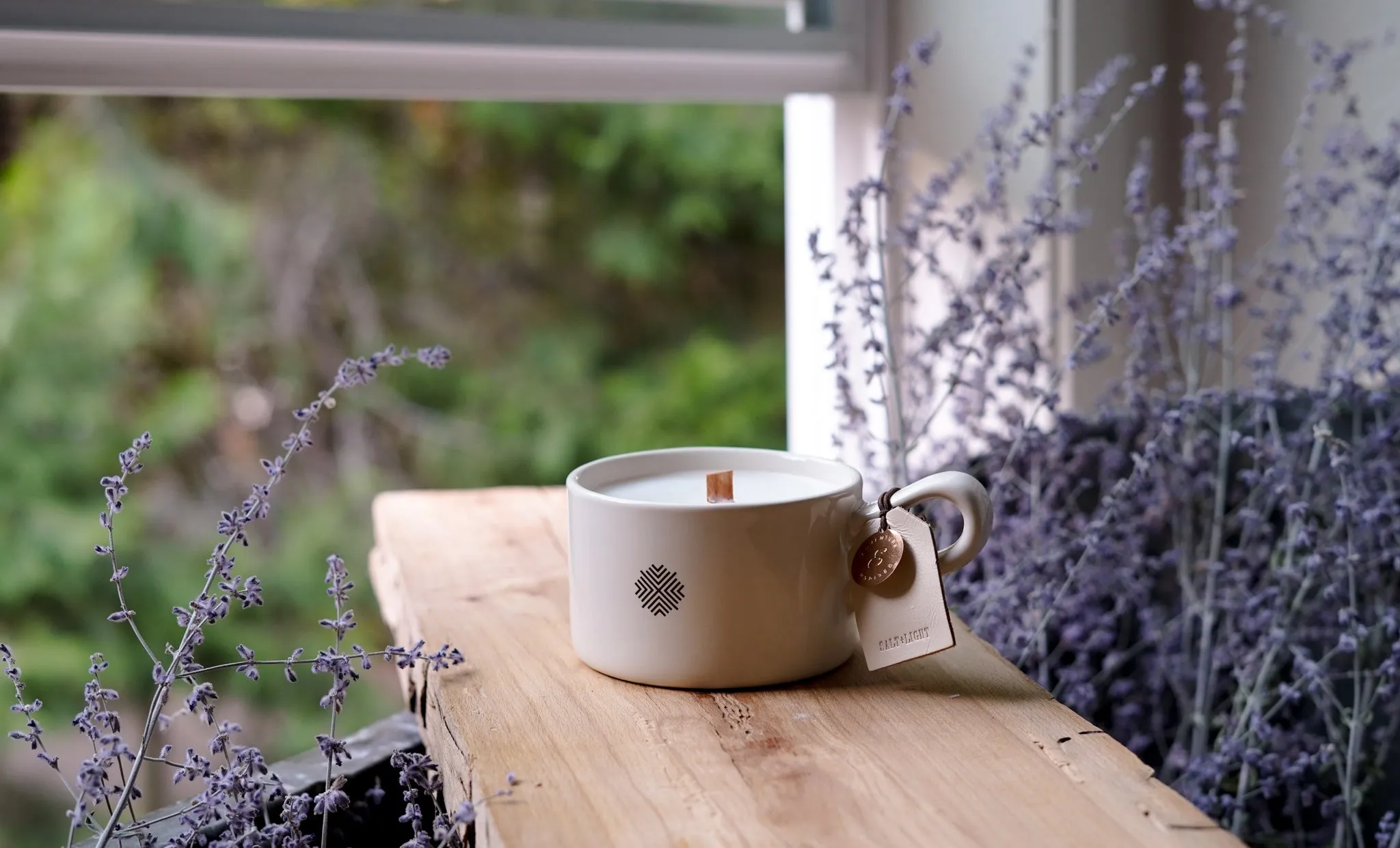 Salt & Light Ceramic Mug Candle
