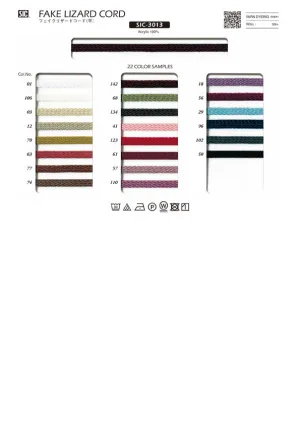 Sample Card Fake Lizard Cord (SIC-3013)