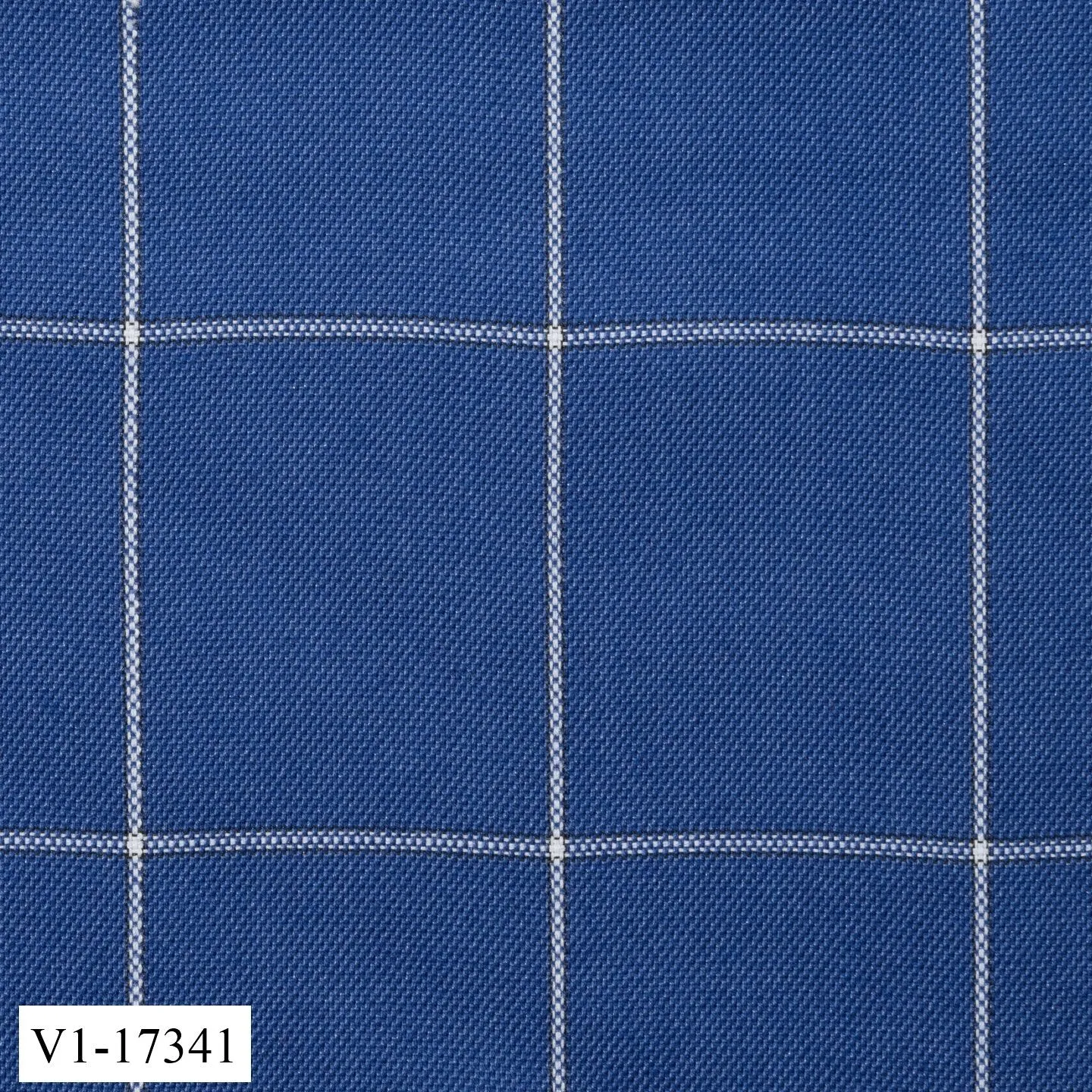 Sapphire Blue Thick Windowpane Pant