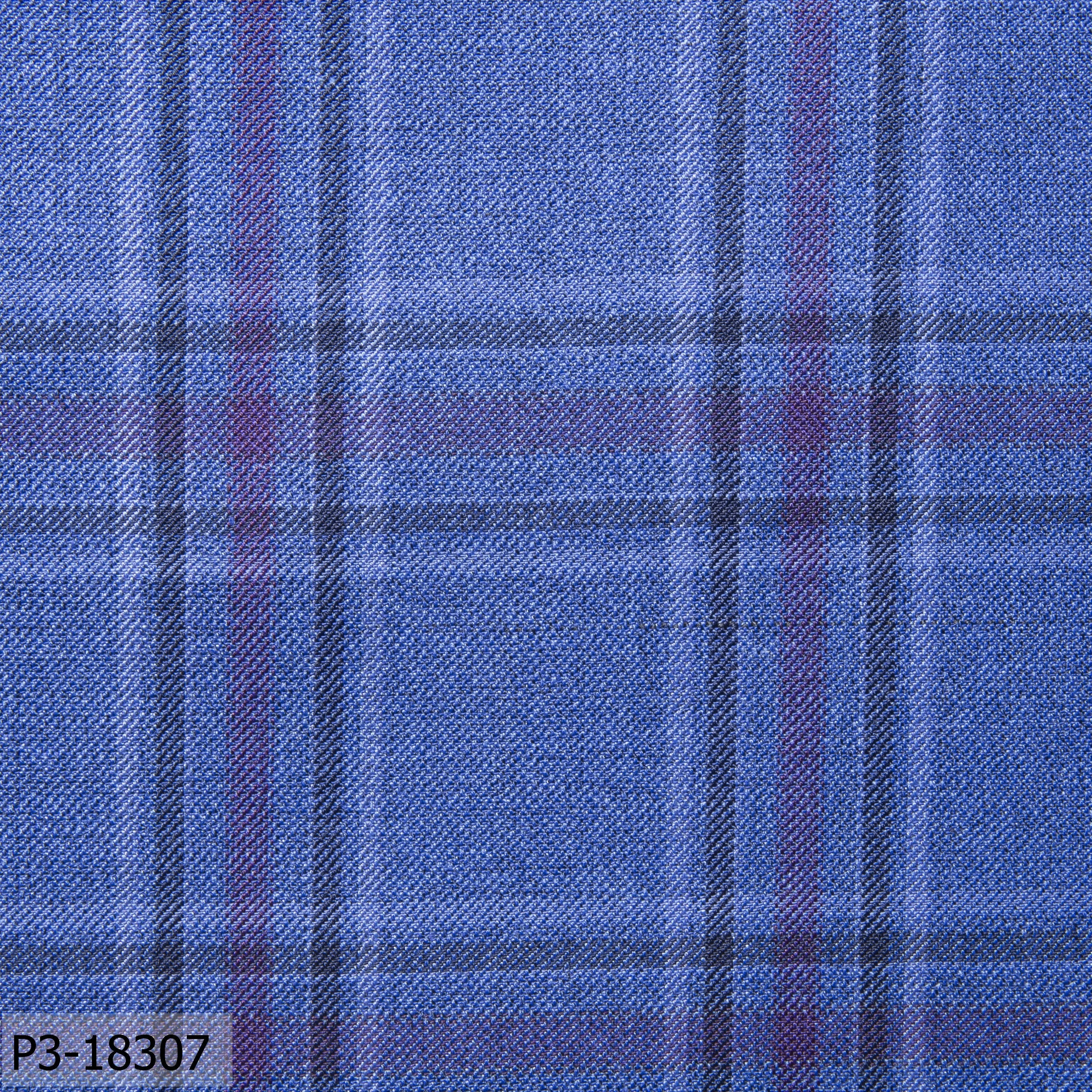 Sapphire Blue With Dark Check Pant