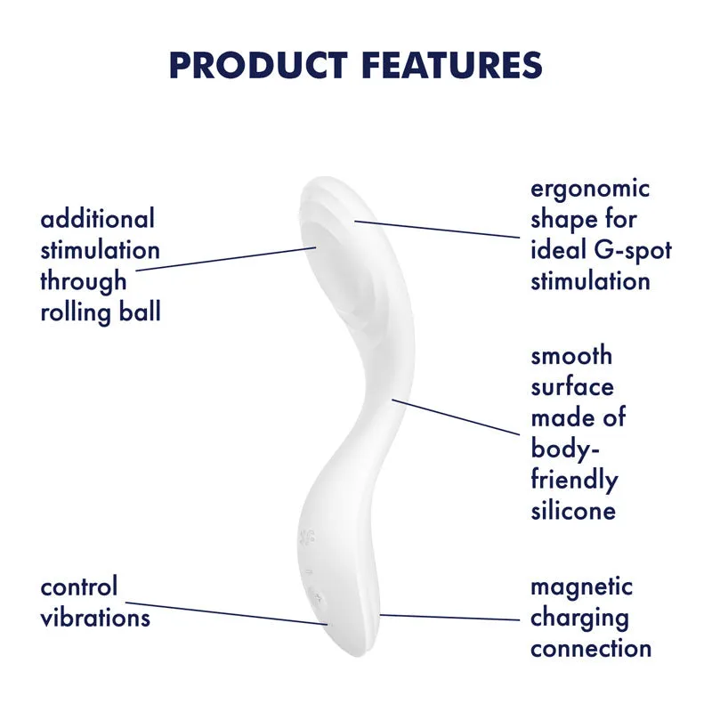 Satisfyer Rrrolling Pleasure G-Spot Vibrator - White