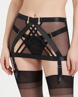 Sawyer Garter Skirt Black