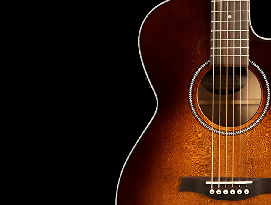 Seagull 041824 / 051977 Performer CW CH Burnt Umber QIT Cutaway Acoustic Electric Guitar with Carrying Bag MADE In CANADA