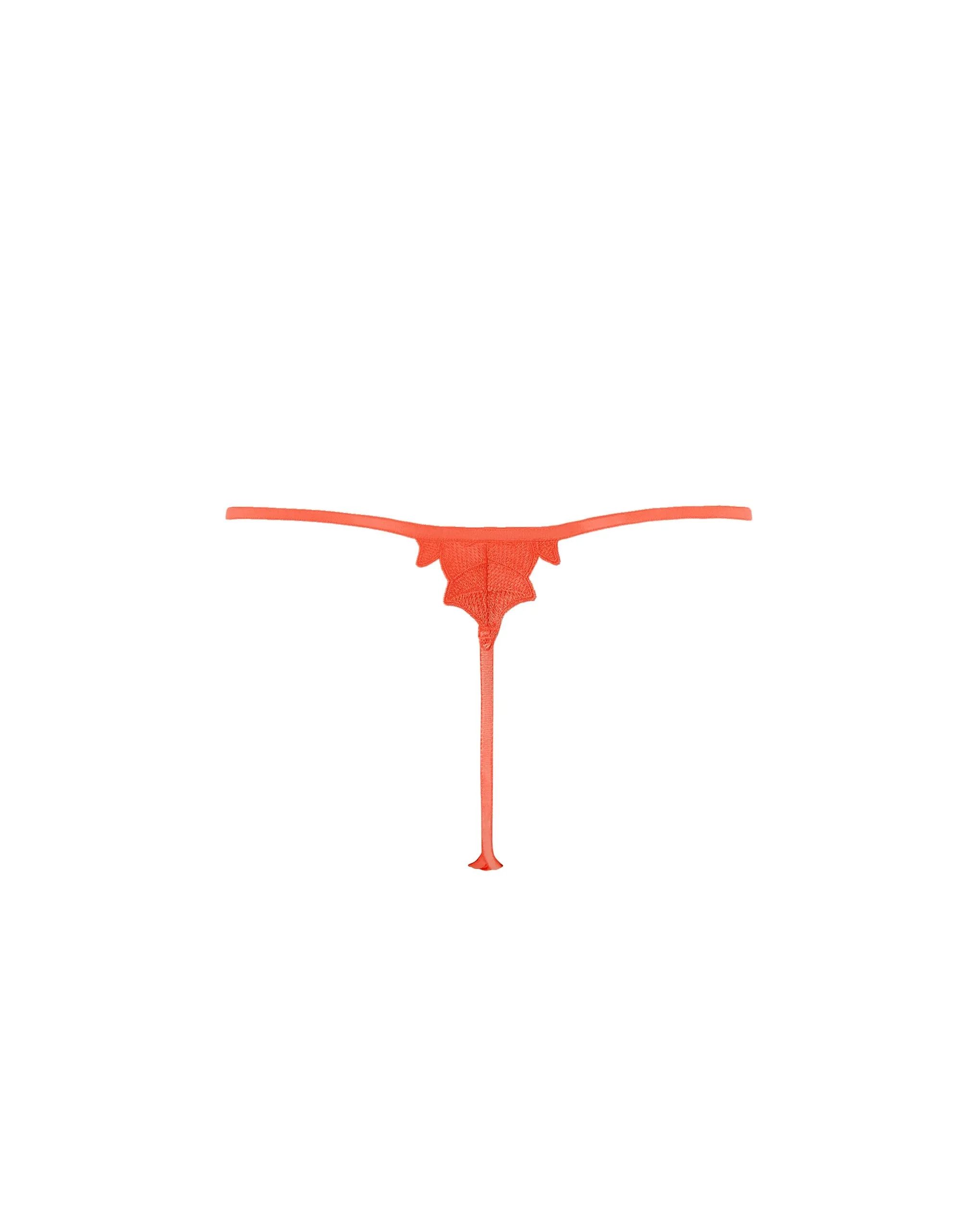Serenity Thong Hot Coral/Sheer