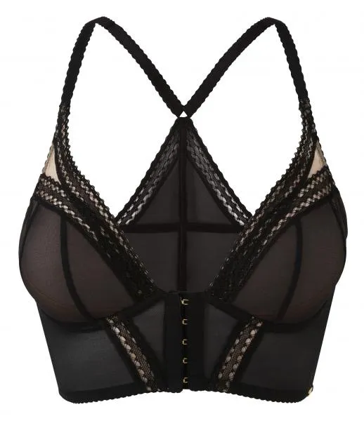 Sheer Seduction Bralet - Black -