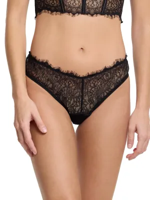 Sheer Seduction Thong Black