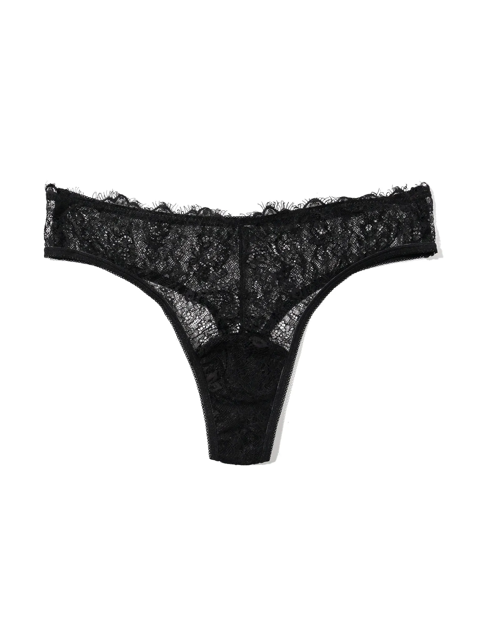Sheer Seduction Thong Black