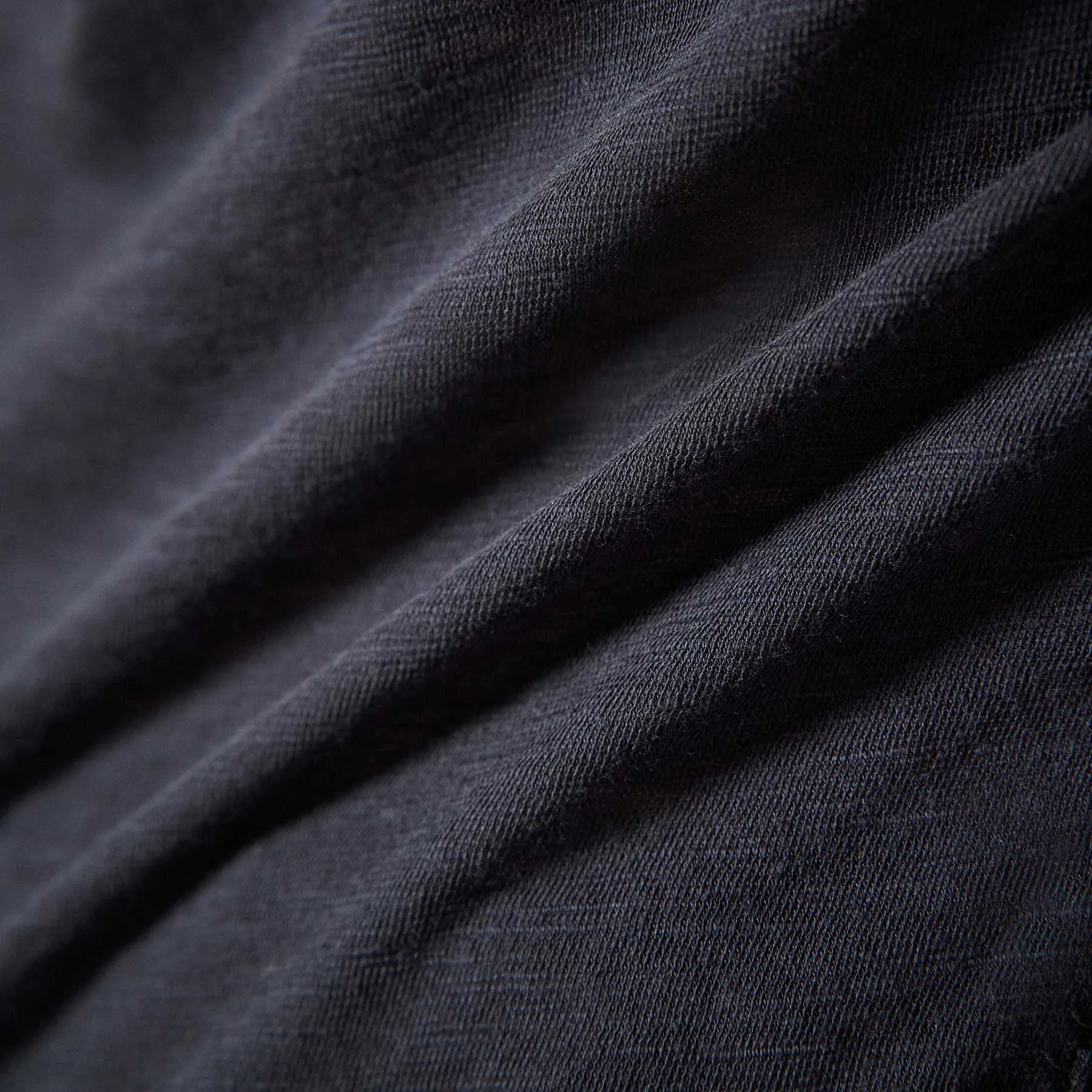Sheer Slub Side Panel Shirt - Deep