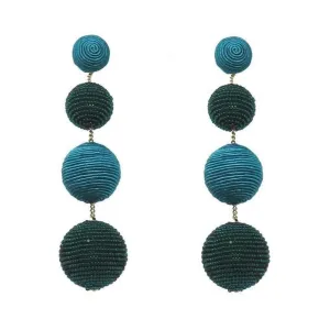 Silk Gumball Drop Earrings