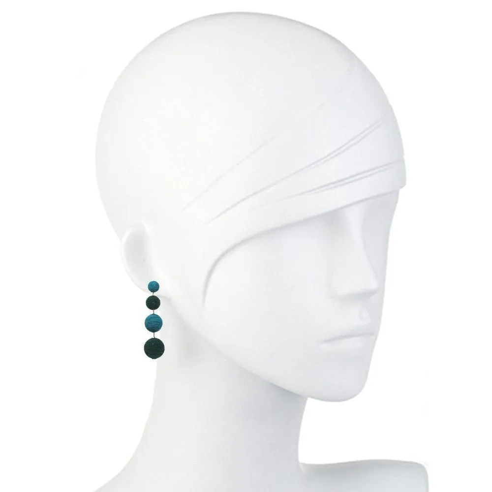 Silk Gumball Drop Earrings