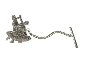 Silver Toned Ballroom Dancing Tie Tack
