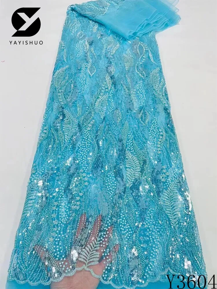 SJD LACE 2021Skin Friendly Classic African Eembroidery Guipure Cord with Stones Fabric Nigerian Celebration lace For Party A2547