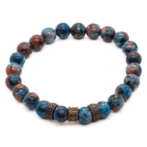 Sodalite Stone Beaded Men Bracelet