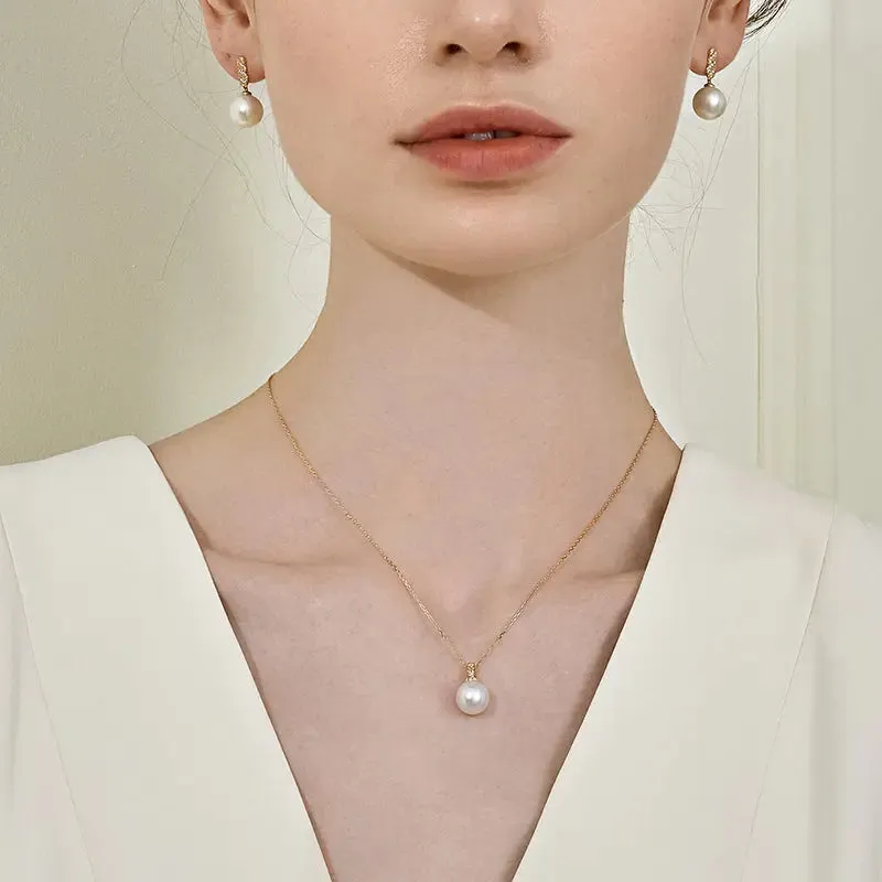 South Sea Pearl Necklace 18K Yellow Gold Pendant