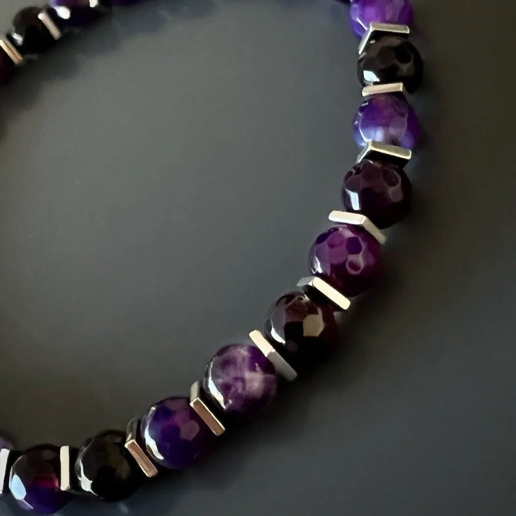 Spiritual Calming Amethyst Bracelet