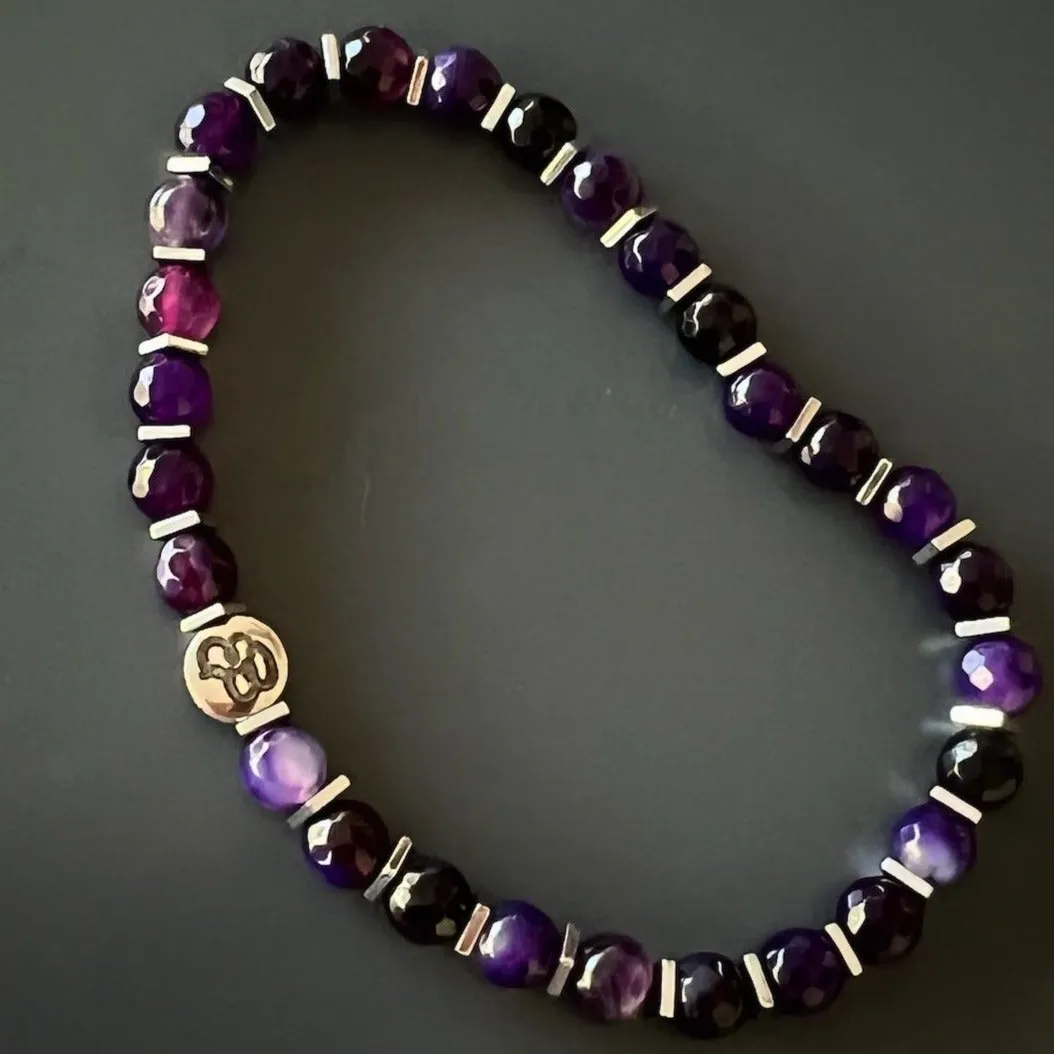 Spiritual Calming Amethyst Bracelet