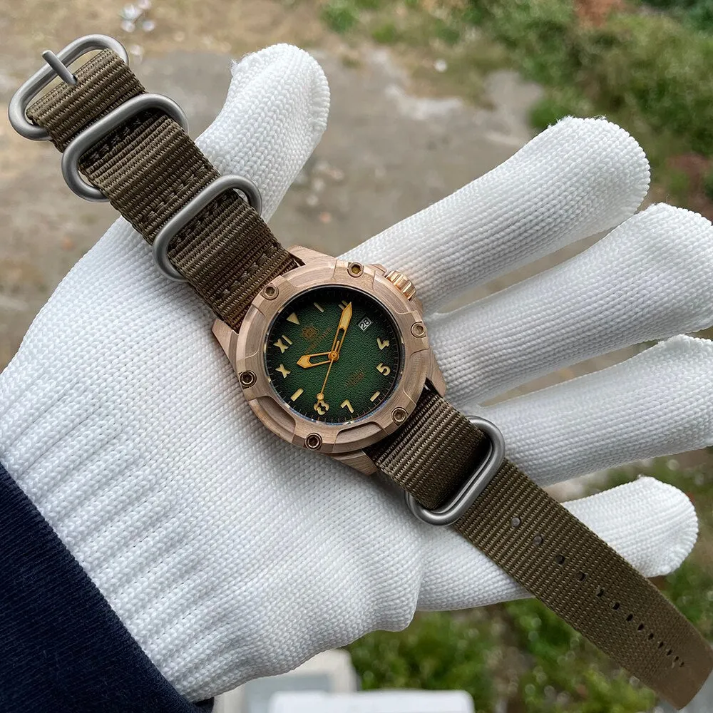 Steeldive SD1943S Solid Bronze Screws Design Watch