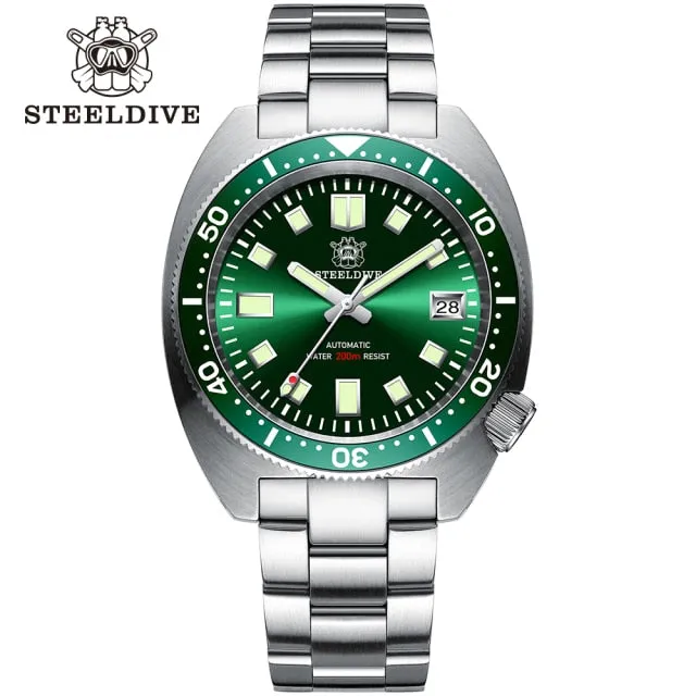 STEELDIVE SD1977 6105/8000 Slim Turtle Diver Watch