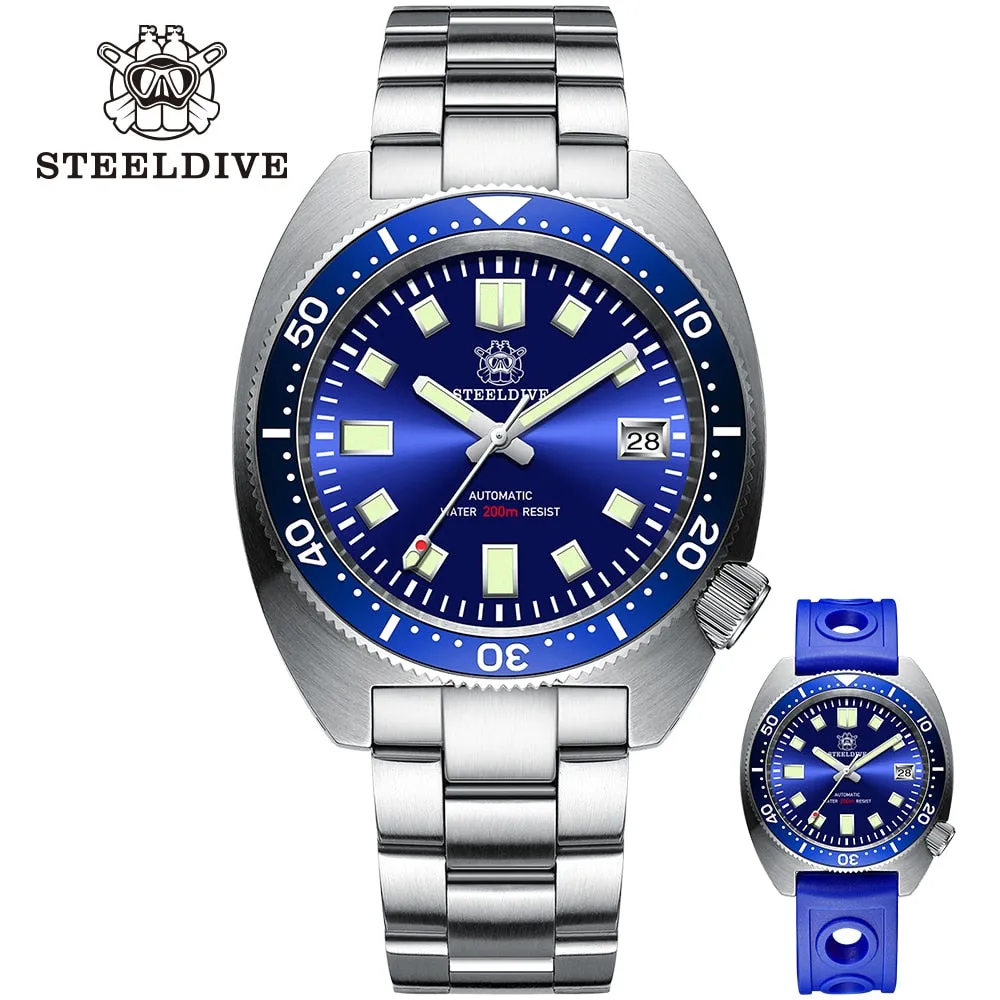 STEELDIVE SD1977 6105/8000 Slim Turtle Diver Watch