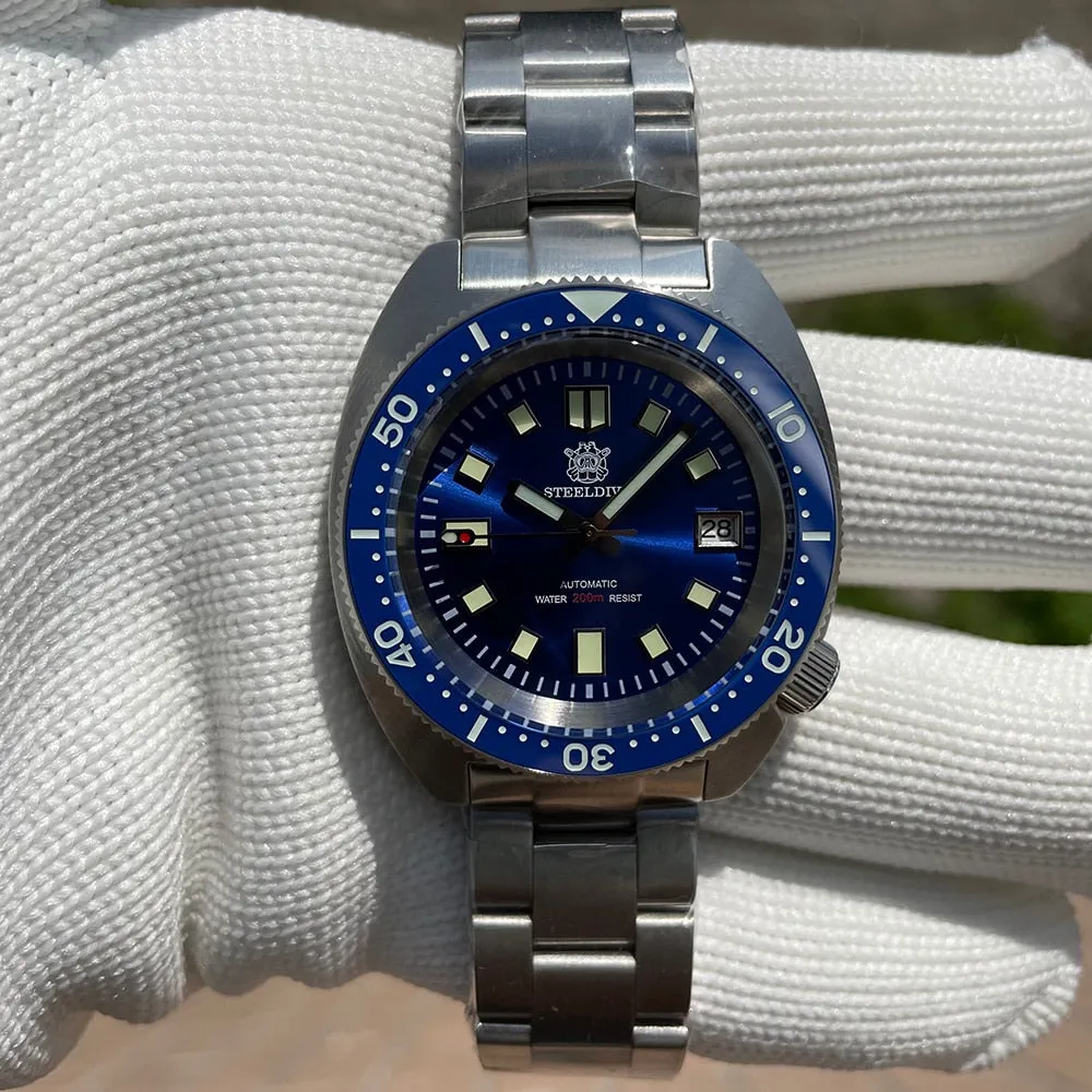 STEELDIVE SD1977 6105/8000 Slim Turtle Diver Watch