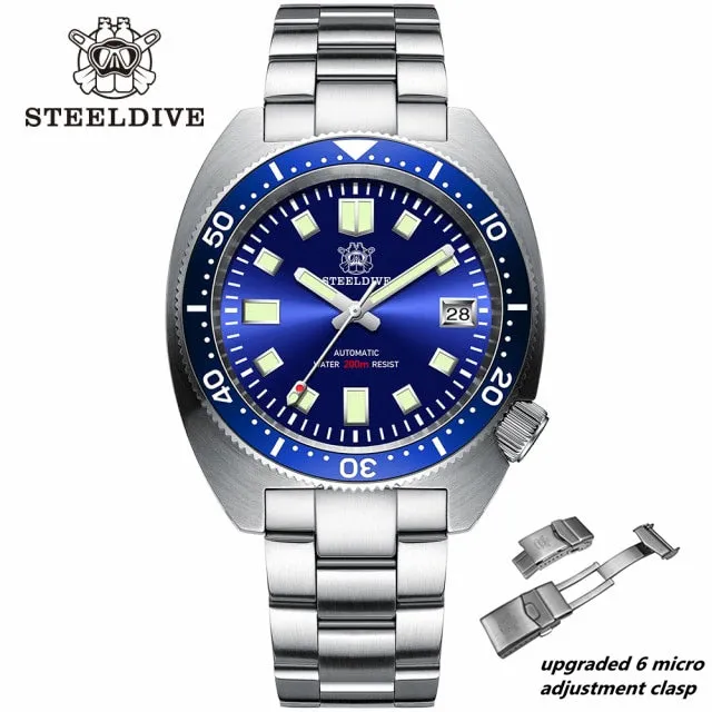 STEELDIVE SD1977 6105/8000 Slim Turtle Diver Watch