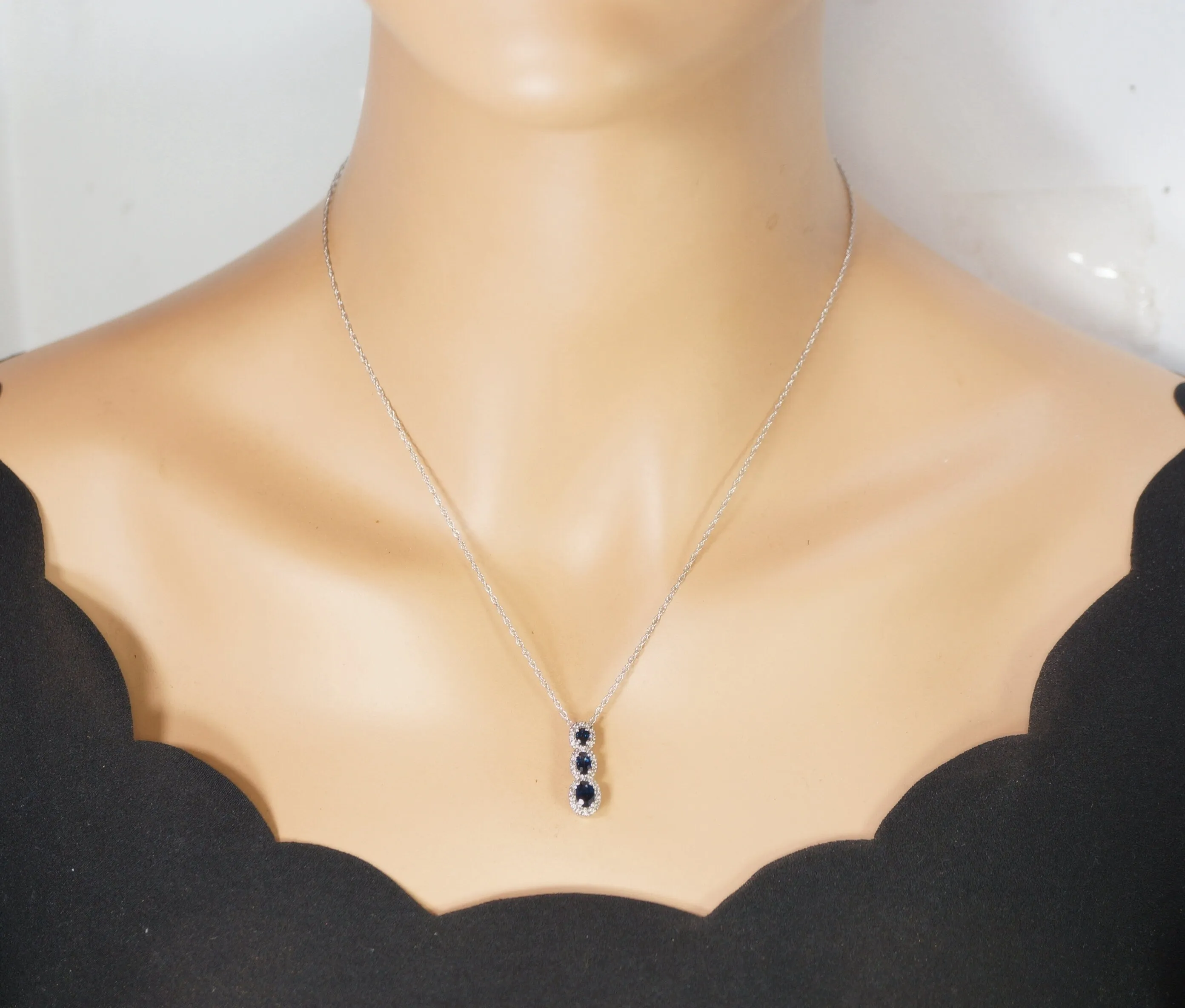 Sterling Silver Tanzanite Necklace