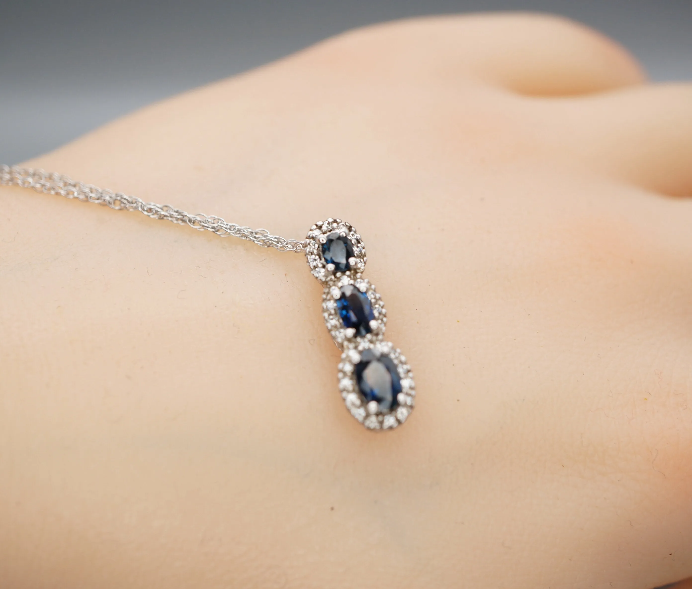 Sterling Silver Tanzanite Necklace