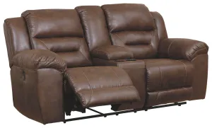 Stoneland - Dbl Rec Pwr Loveseat W/console