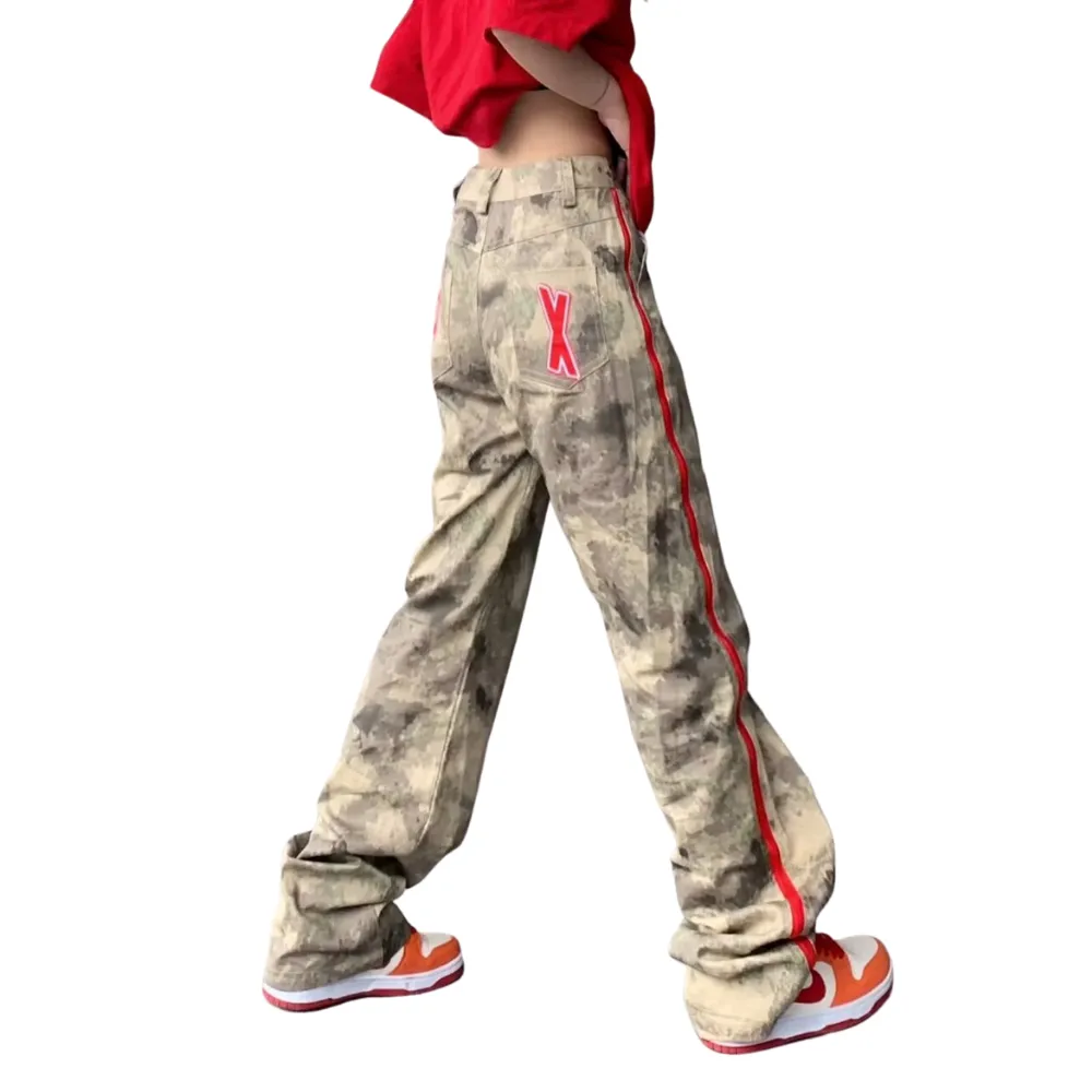Street Camouflage Straight Sweatpants