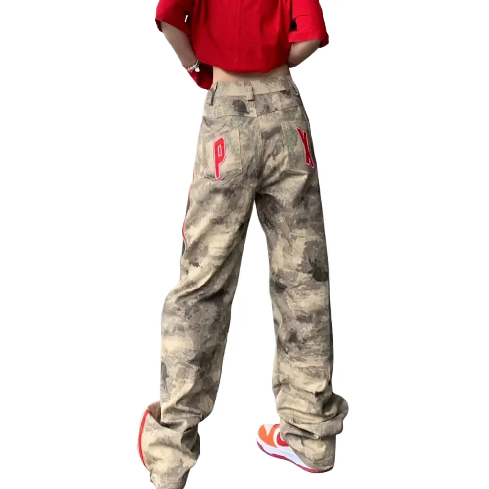 Street Camouflage Straight Sweatpants