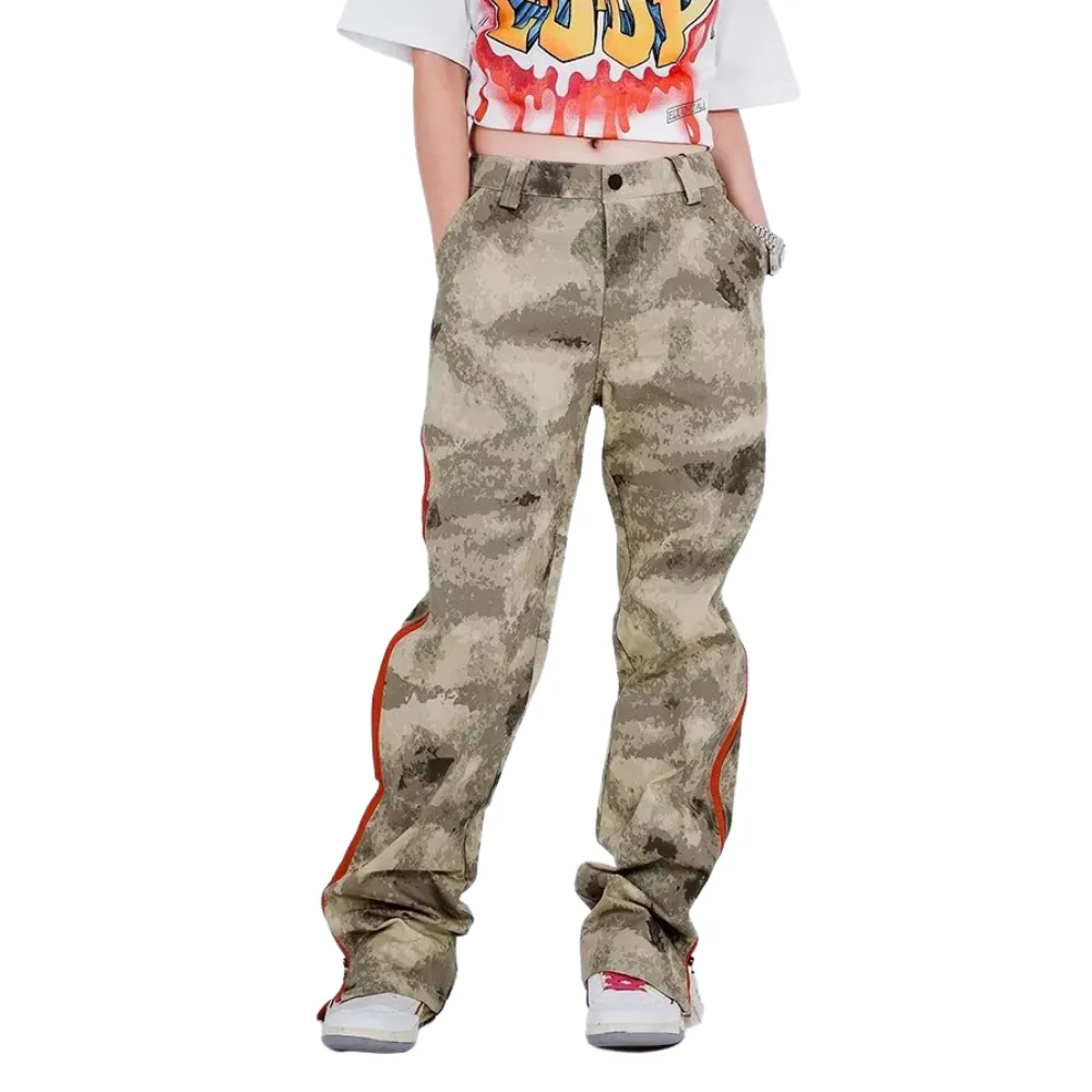 Street Camouflage Straight Sweatpants