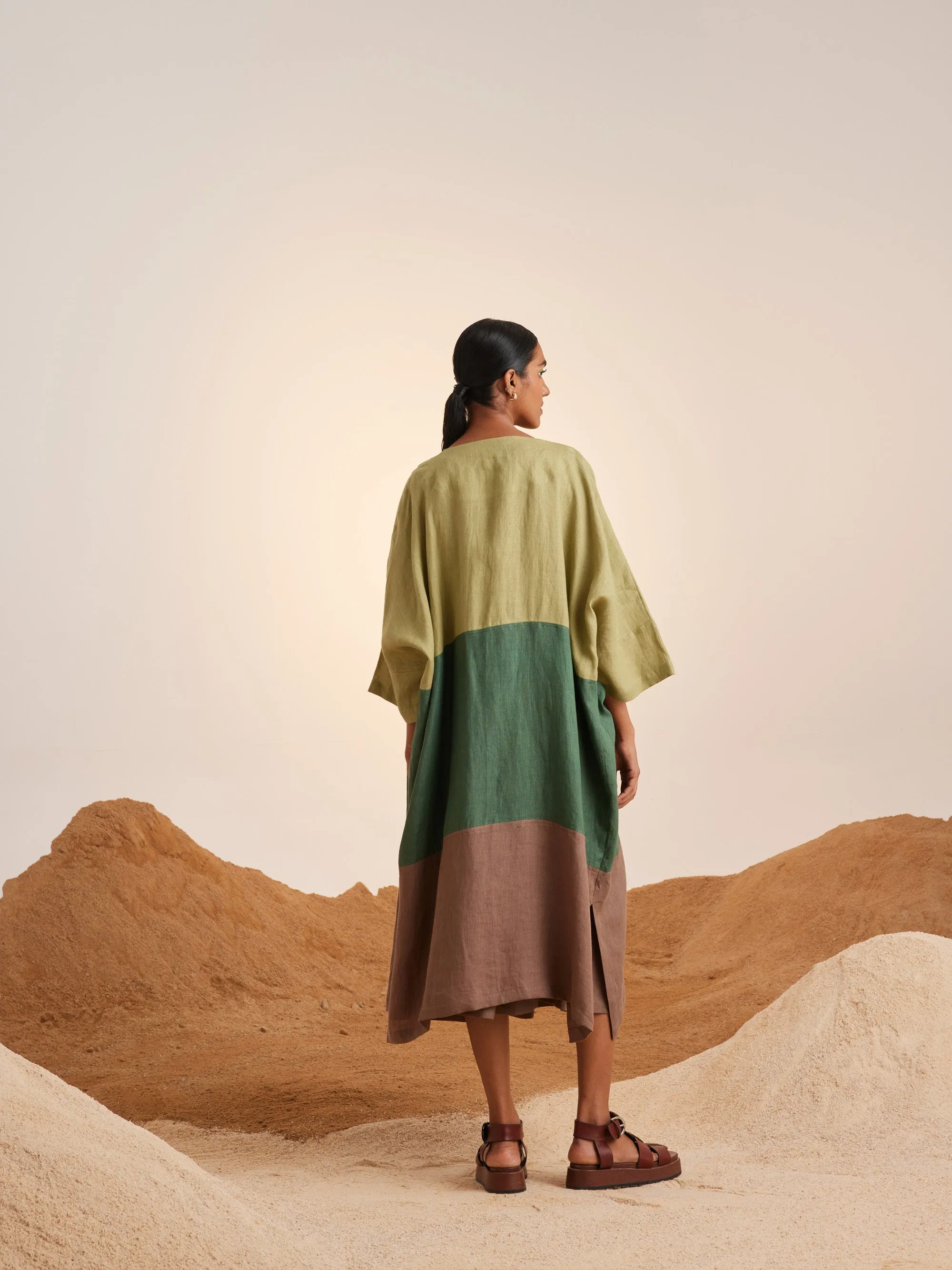 Summer Cape Overlay Freya-Macha-Fern-Ash-Linen-Ss25-Fc-Mfa-Cord