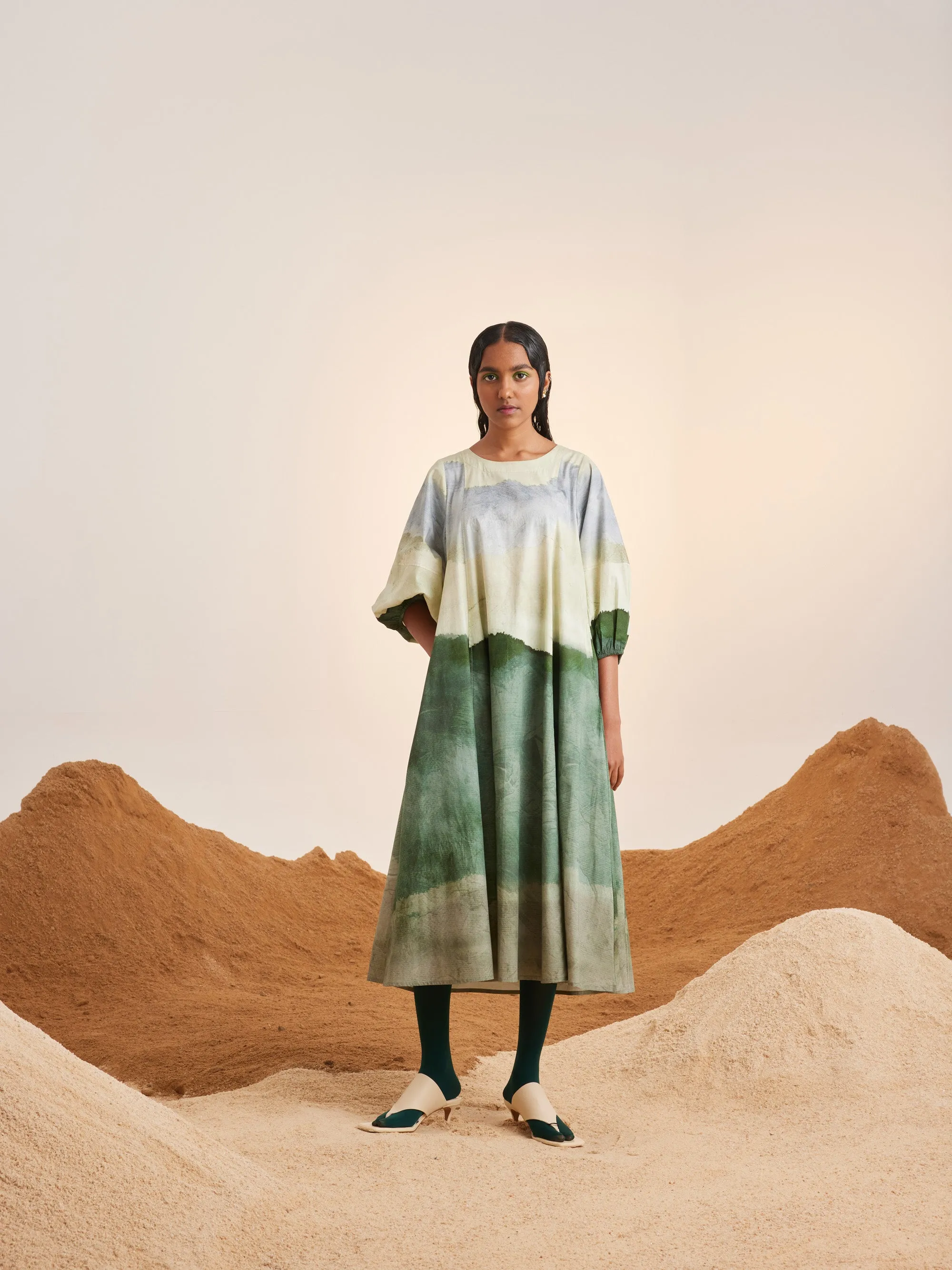 Summer Dress Umbrella-Earth-Cotton Ss25-Ud-Erth-Cord