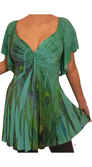 The Jade Peacock Top