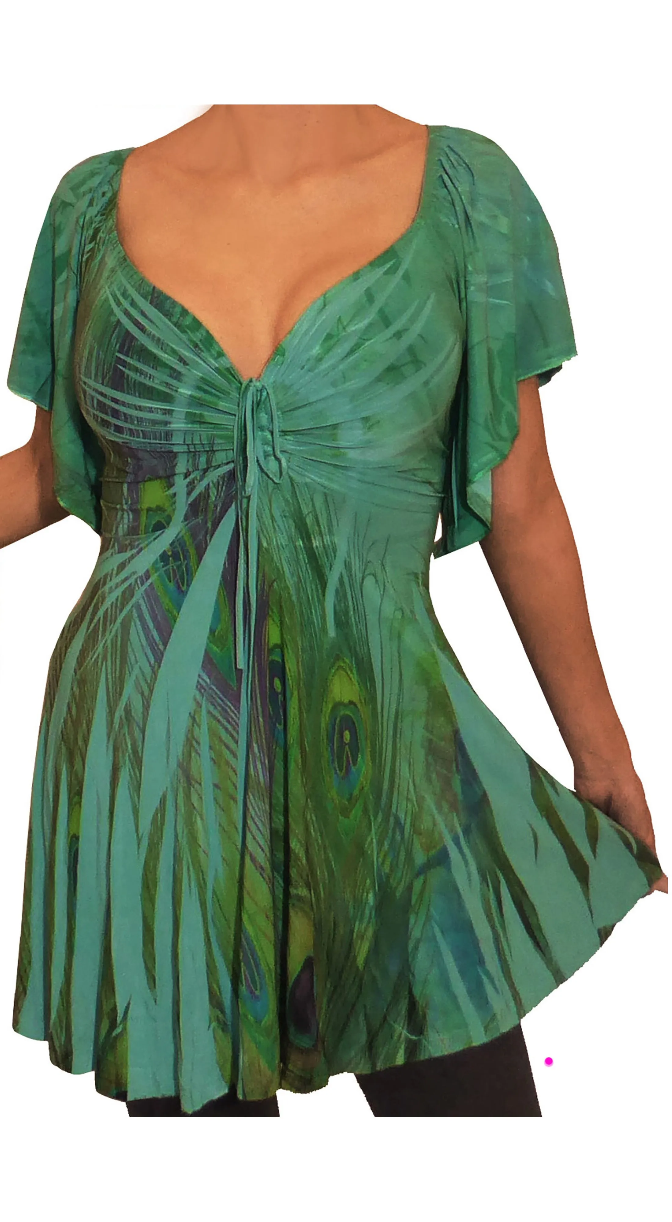 The Jade Peacock Top
