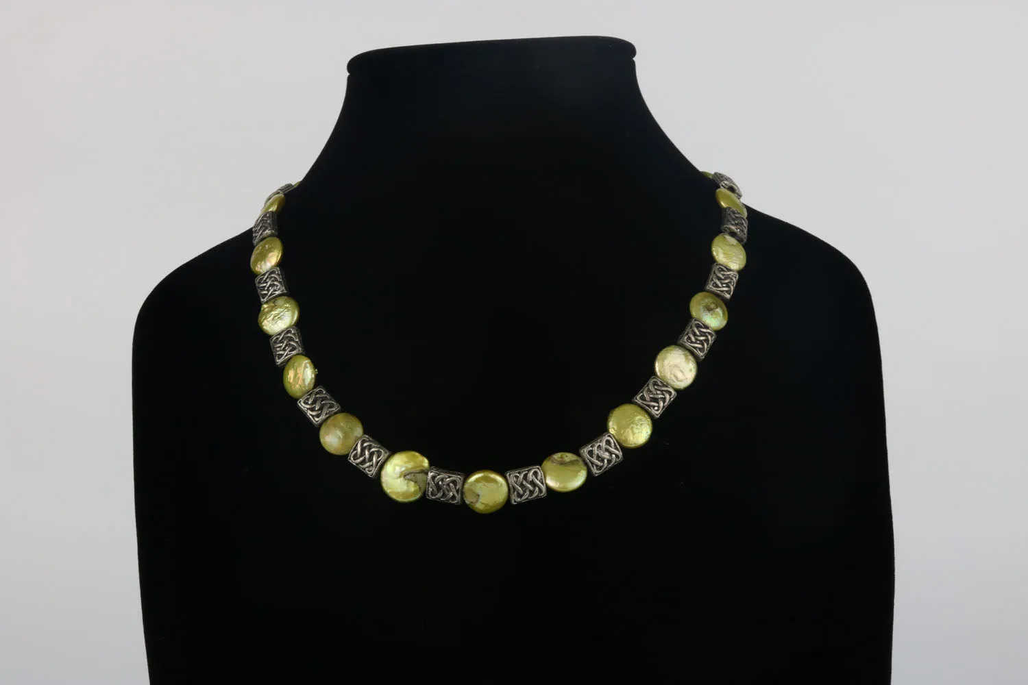The Perfect Touch - Round Biwa Pearl and Pewter Necklace