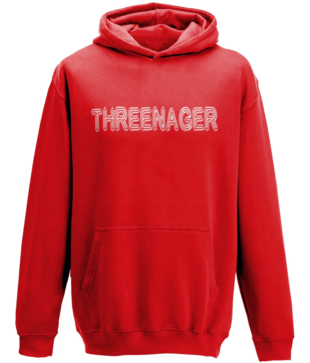 Threenager Kids Hoodie