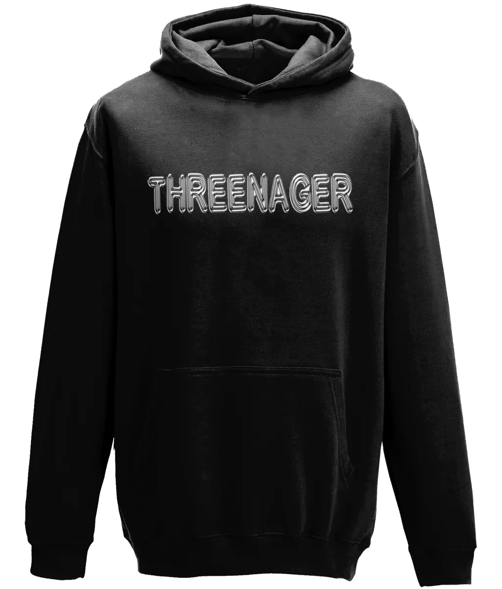 Threenager Kids Hoodie