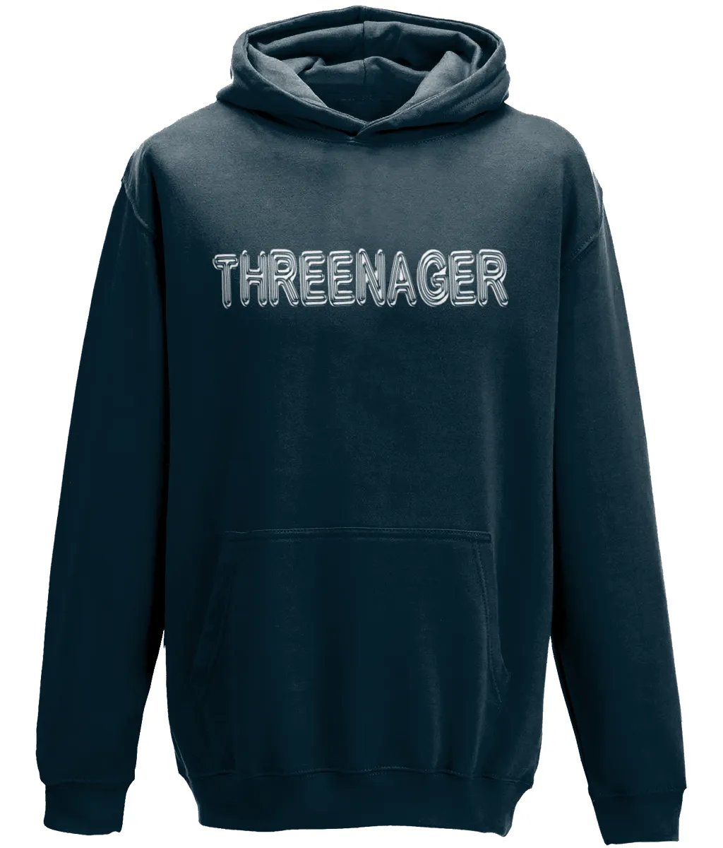 Threenager Kids Hoodie