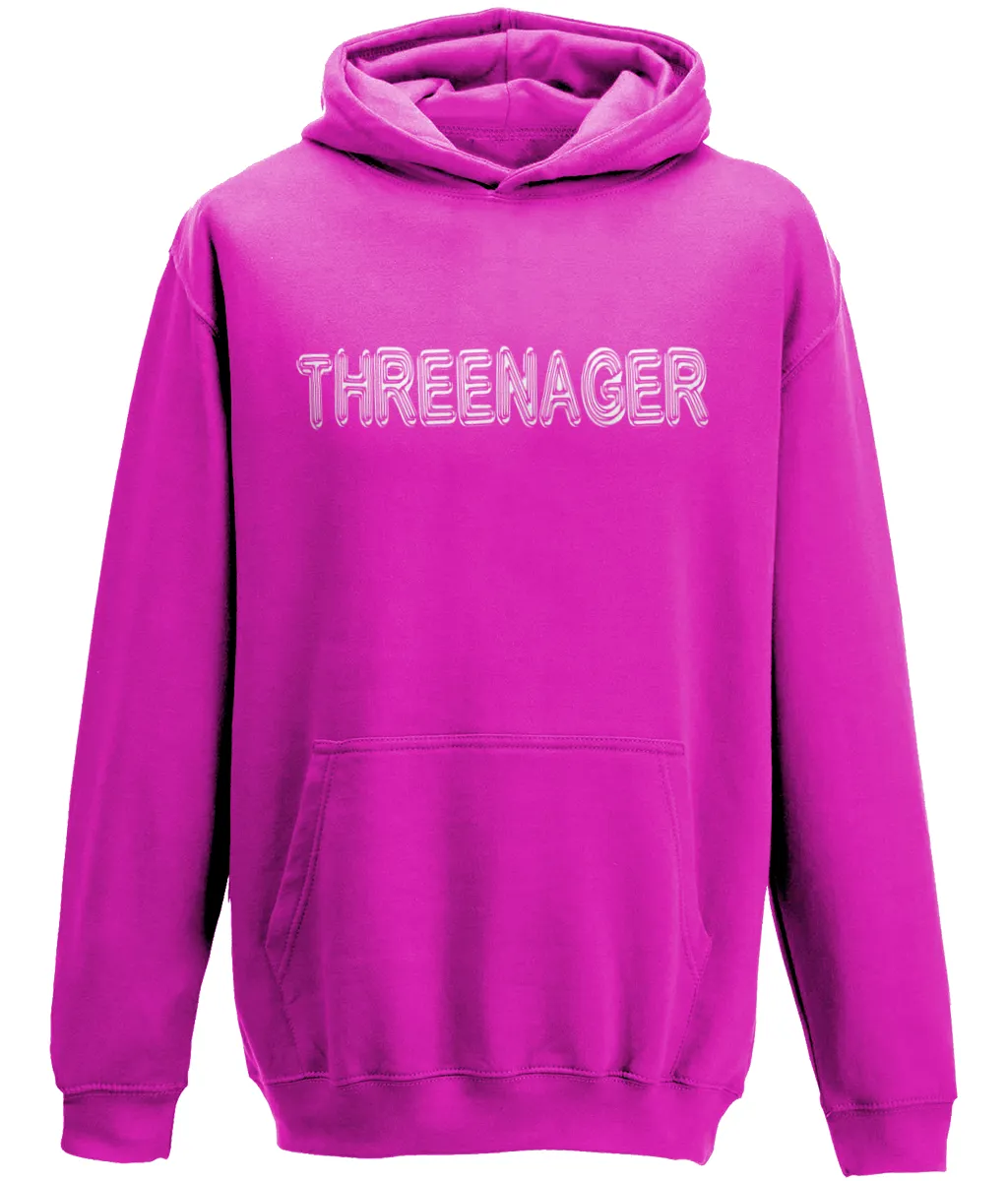 Threenager Kids Hoodie