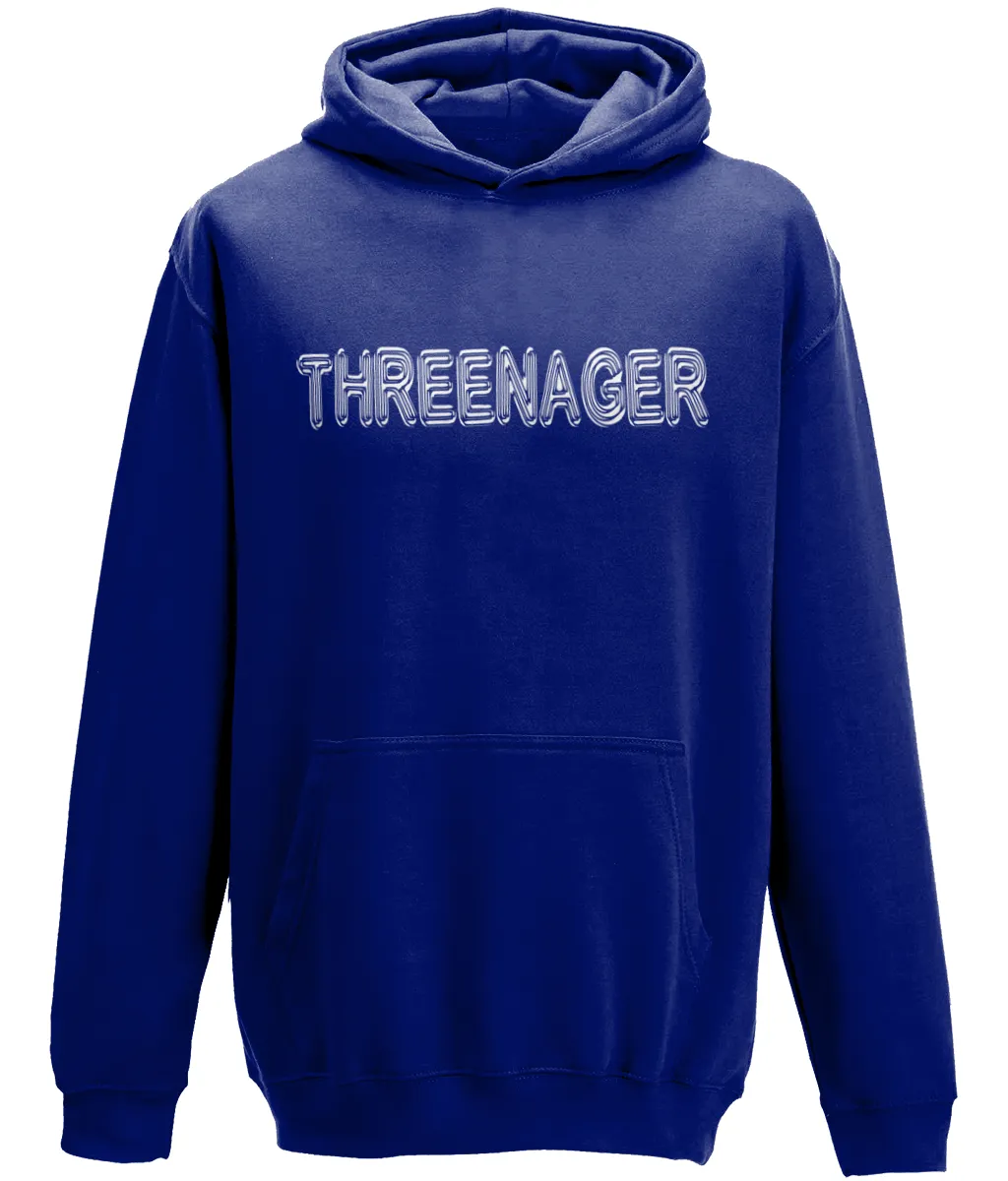 Threenager Kids Hoodie