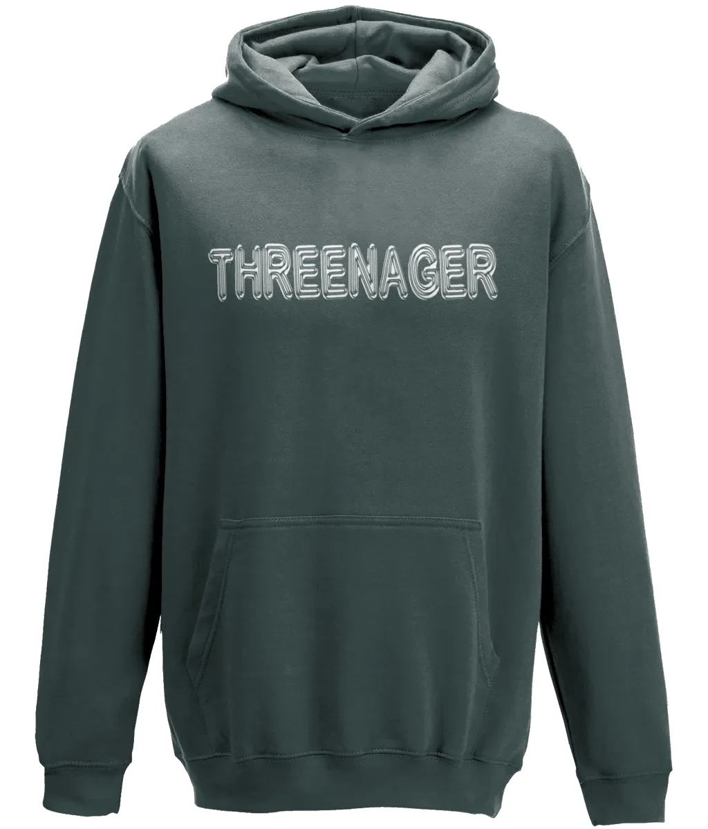 Threenager Kids Hoodie