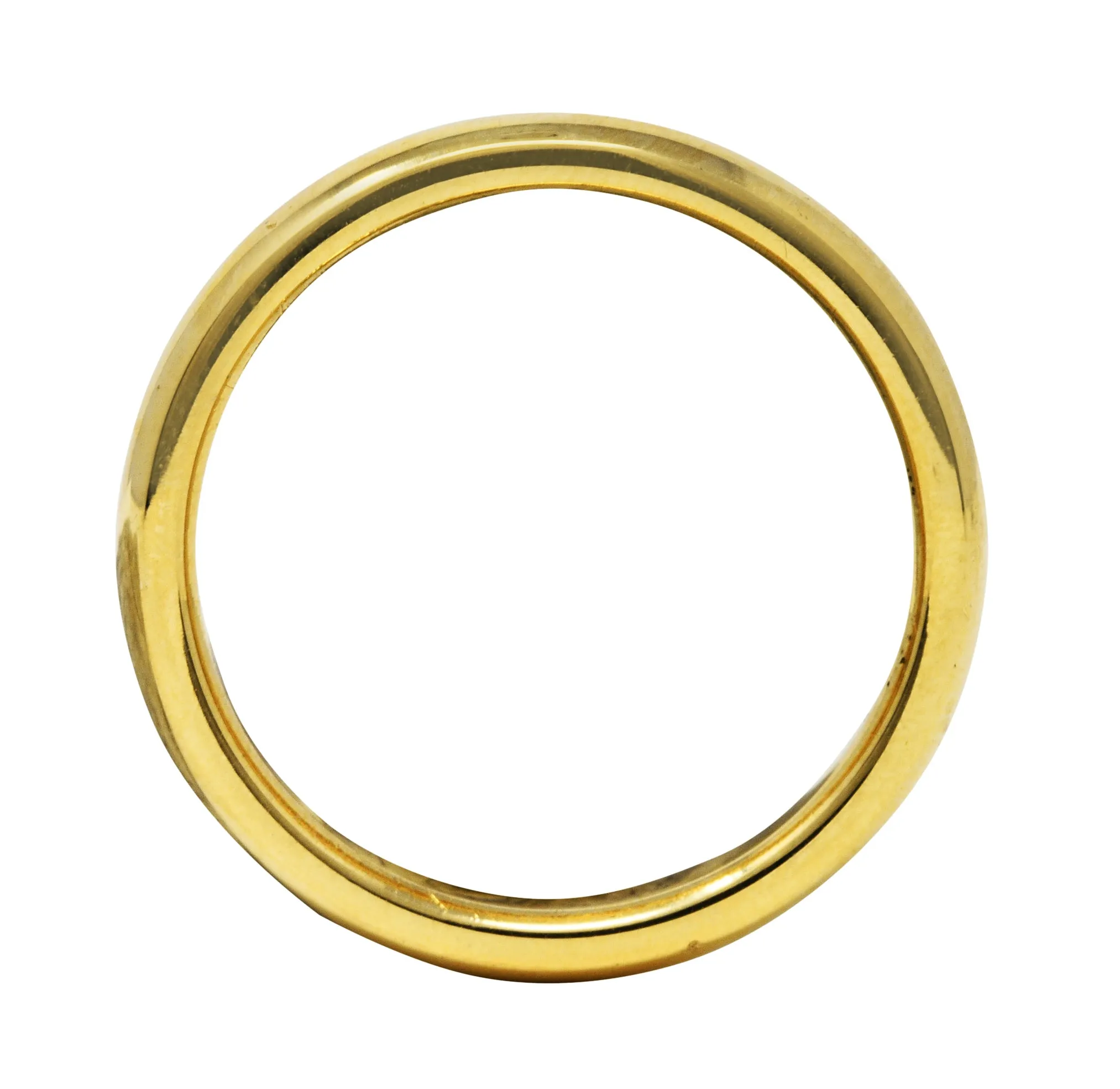 Tiffany & Co. 18 Karat Gold 4.0 MM Unisex Wedding Band Ring