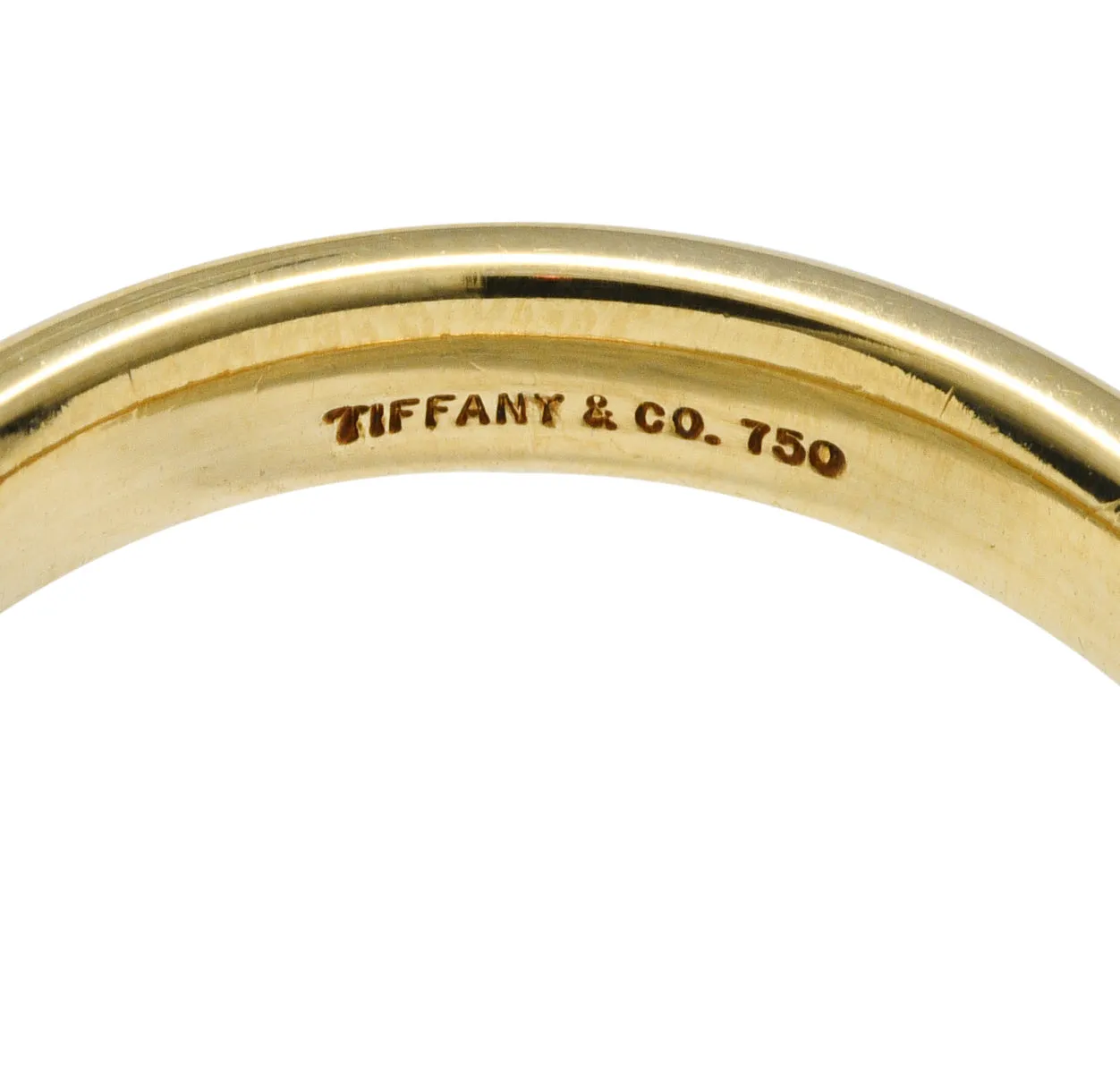 Tiffany & Co. 18 Karat Gold 4.0 MM Unisex Wedding Band Ring