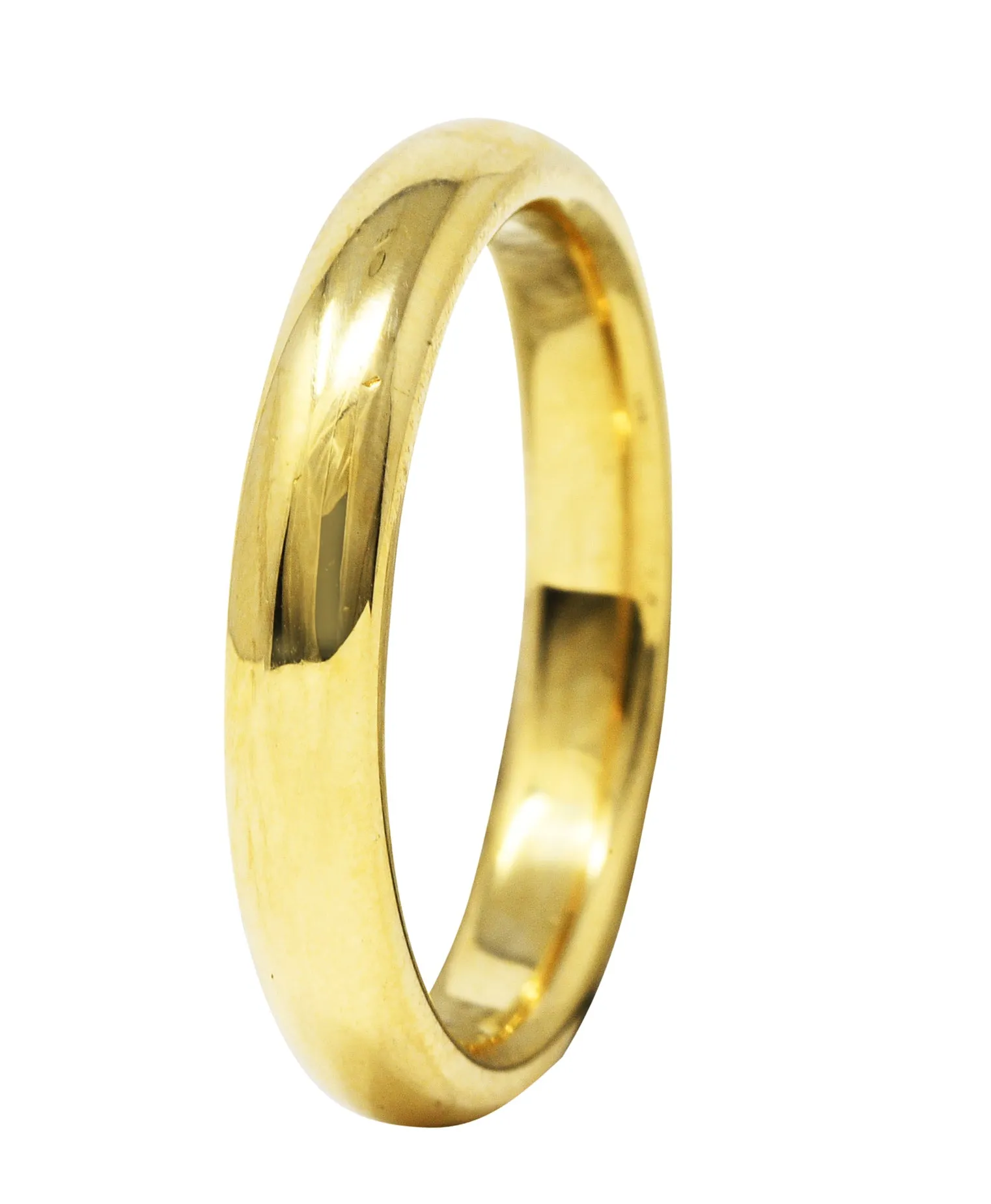 Tiffany & Co. 18 Karat Gold 4.0 MM Unisex Wedding Band Ring