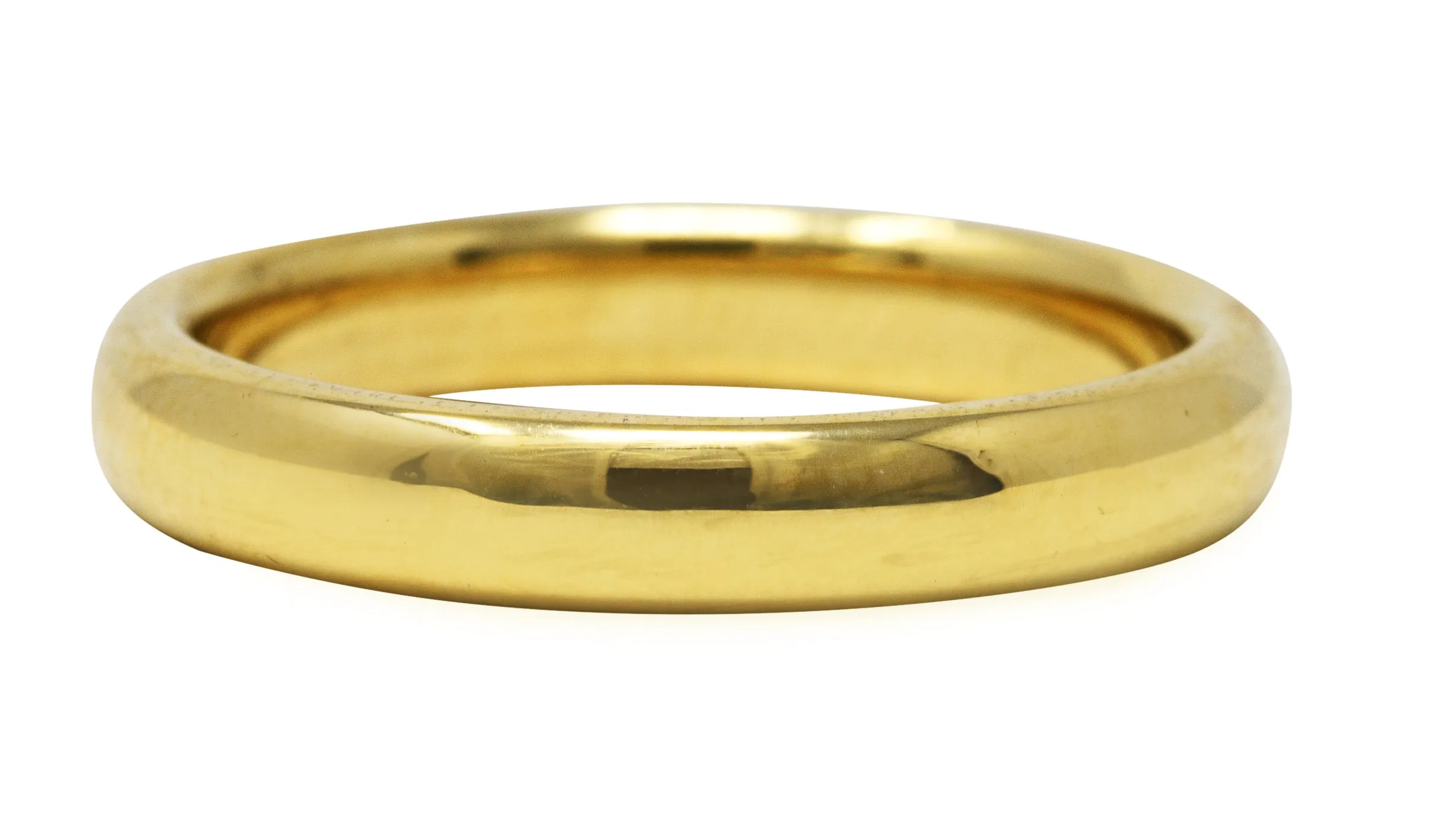 Tiffany & Co. 18 Karat Gold 4.0 MM Unisex Wedding Band Ring