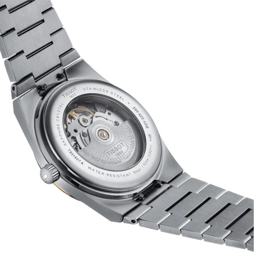 Tissot PRX Powermatic 80 Steel and 18K Gold Bezel Automatic Men's Watch T9314074103101